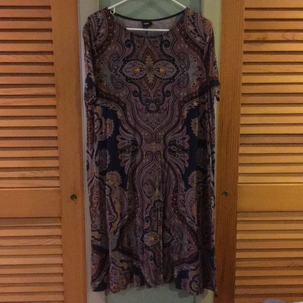 Paisley swing dress